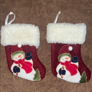 Snowman Small Christmas Stockings Decor